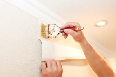 Pose de papier peint à Passy — revêtements muraux et toiles de verre
